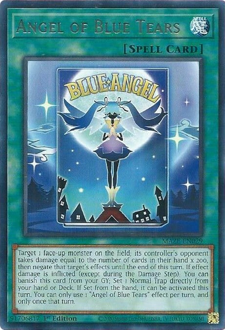 Angel of Blue Tears Card Front