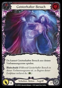 Ghostly Visit - Red Card Front