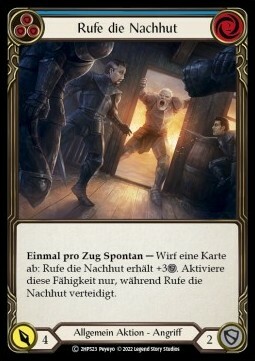 Rally the Rearguard (Blue) Card Front