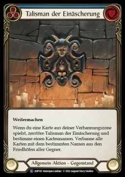 Talisman of Cremation Card Front