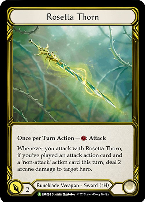Rosetta Thorn Card Front