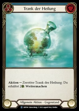 Healing Potion Card Front