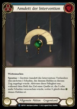 Amulet of Intervention Card Front