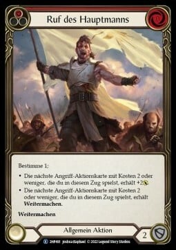 Captain's Call - Red Card Front