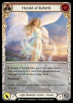 Herald of Rebirth (Red) Card Front