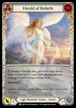 Herald of Rebirth (Blue) Card Front