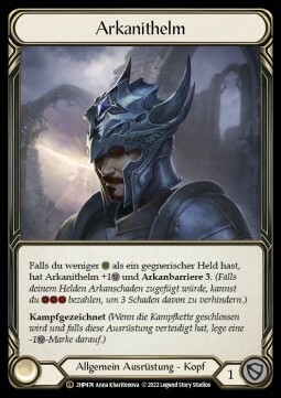 Elmo di Arcanite Card Front