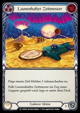 Timekeeper's Whim - Blue Card Front
