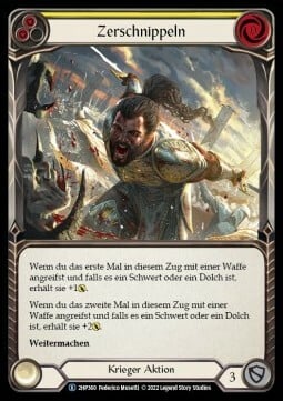 Slice and Dice - Yellow Card Front