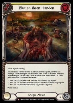 Blood on Her Hands Card Front