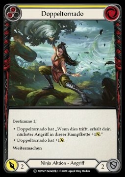 Twin Twisters - Yellow Card Front