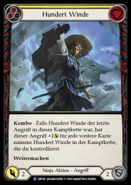 Hundred Winds - Yellow Card Front