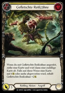 Bare Fangs (Yellow) Card Front