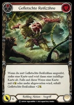 Bare Fangs (Red) Card Front