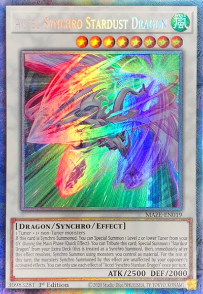 Accel Synchro Stardust Dragon Maze of Memories | Yu-Gi-Oh