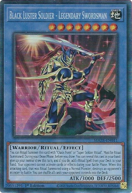 Black Luster Soldier - Legendary Swordsman Card Front