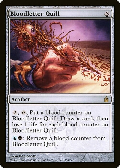 Bloodletter Quill Card Front
