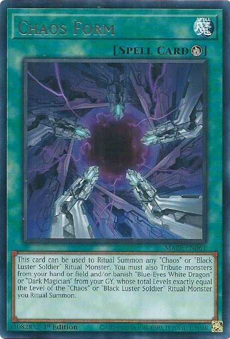 Chaos Form Card Front