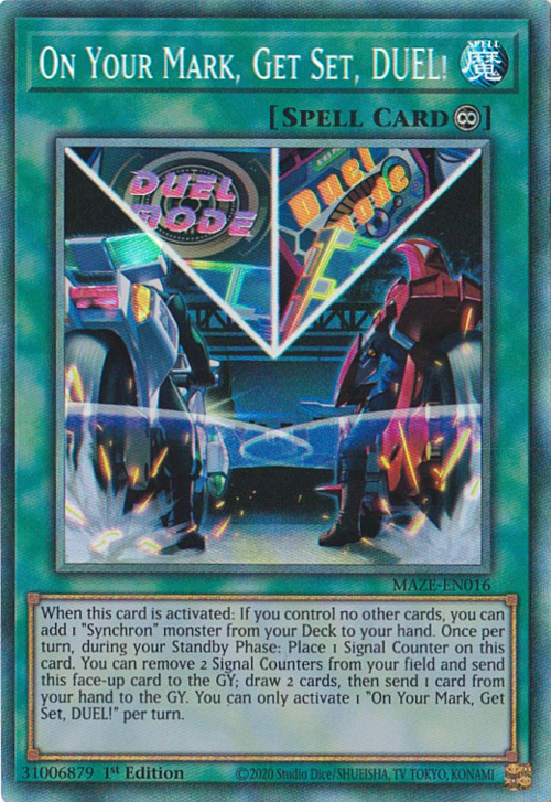 On Your Mark, Get Set, DUEL! Card Front