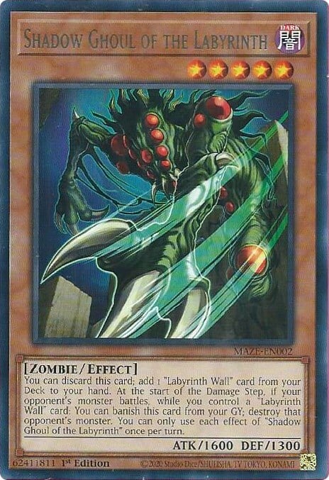 Shadow Ghoul of the Labyrinth Card Front