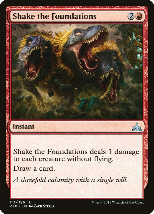 Shake the Foundations Card Front