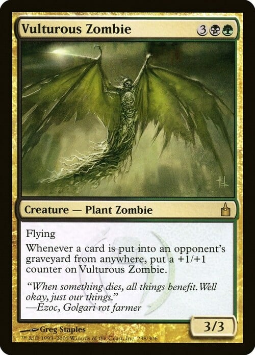 Vulturous Zombie Card Front