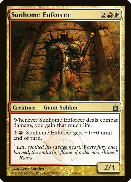 Sunhome Enforcer Card Front
