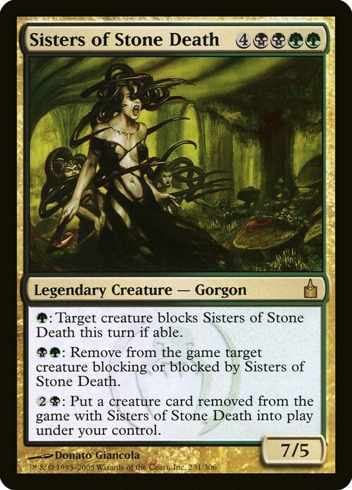 Sisters of Stone Death Card Front