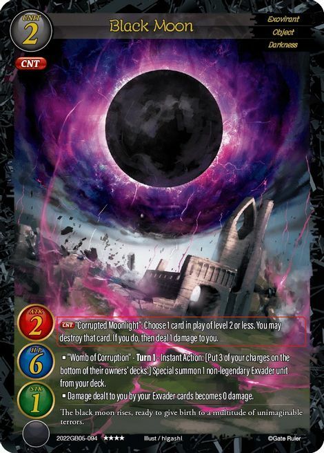 Black Moon Card Front