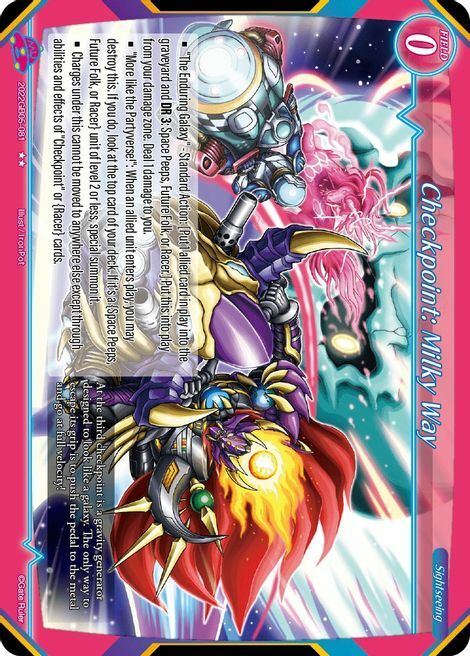 Checkpoint: Milky Way Card Front