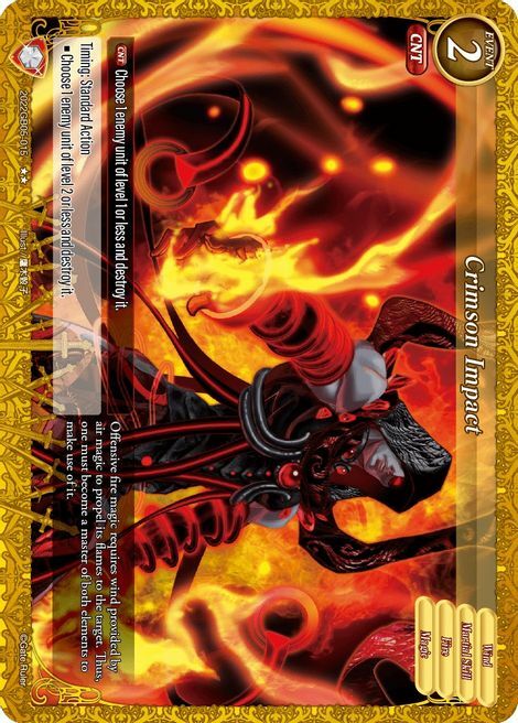 Crimson Impact Card Front