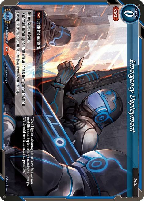 Emergency Deployment Card Front