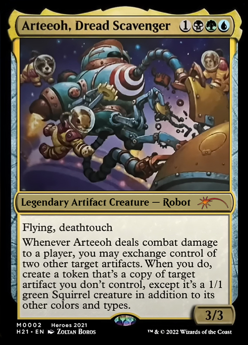 Arteeoh, Dread Scavenger Card Front