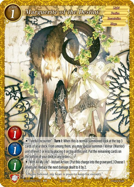 Marguerite of the Destiny Card Front