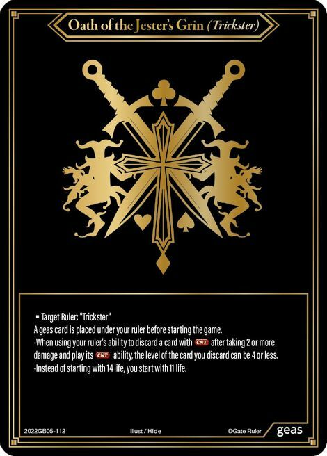Oath of the Jester’s Grin (Trickster) Card Front