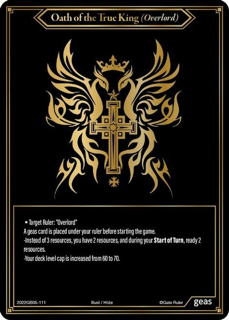 Oath of the True King (Overlord) Card Front