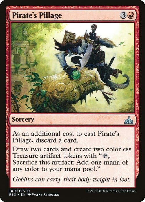 Pirate's Pillage Card Front