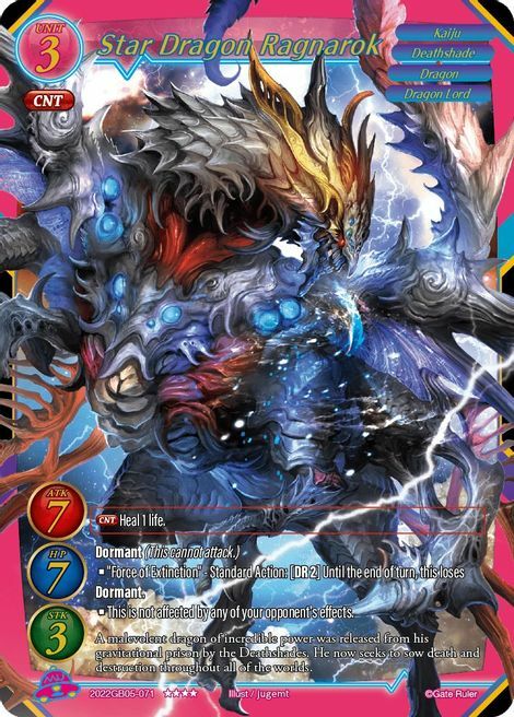 Star Dragon Ragnarok Card Front