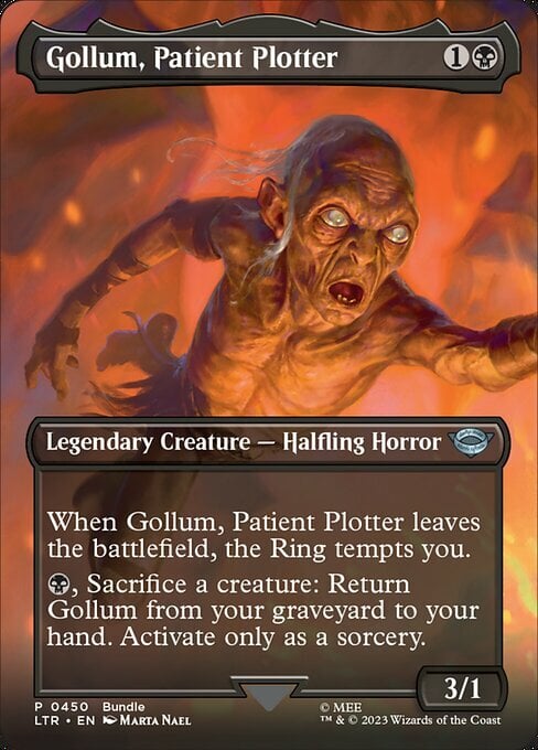 Gollum, Patient Plotter Card Front