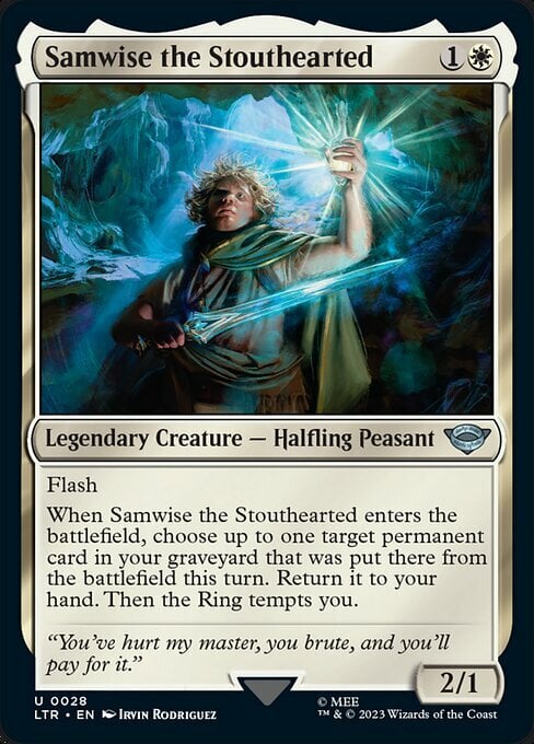 Samwise dal Cuore Intrepido Card Front