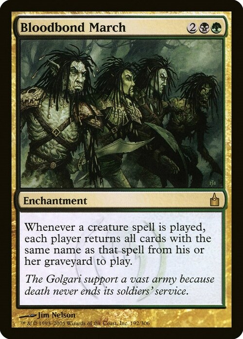 Bloodbond March Card Front