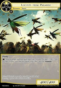 Locusts from Paradise Card Front