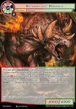 Dreadnought Dinosaur Card Front