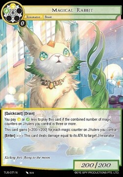 Magical Rabbit Card Front