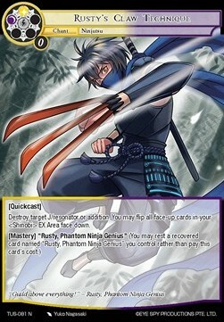 Rusty's Claw Technique Card Front