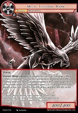Metal Lifeform: Hawk Card Front