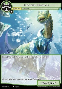 Icekeeper Dinosaur Card Front