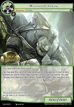Weathered Golem Card Front