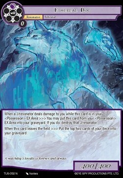 Ethereal Dog Card Front