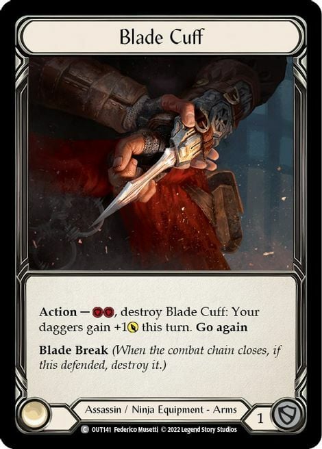 Blade Cuff Card Front